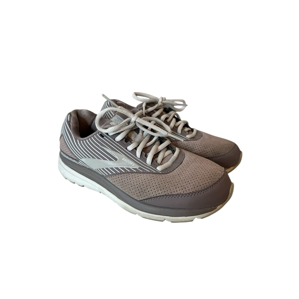 Brooks Addiction Shoes Womens 7.5 DNA WLK Walker Sneakers Suede Mauve‎ Running